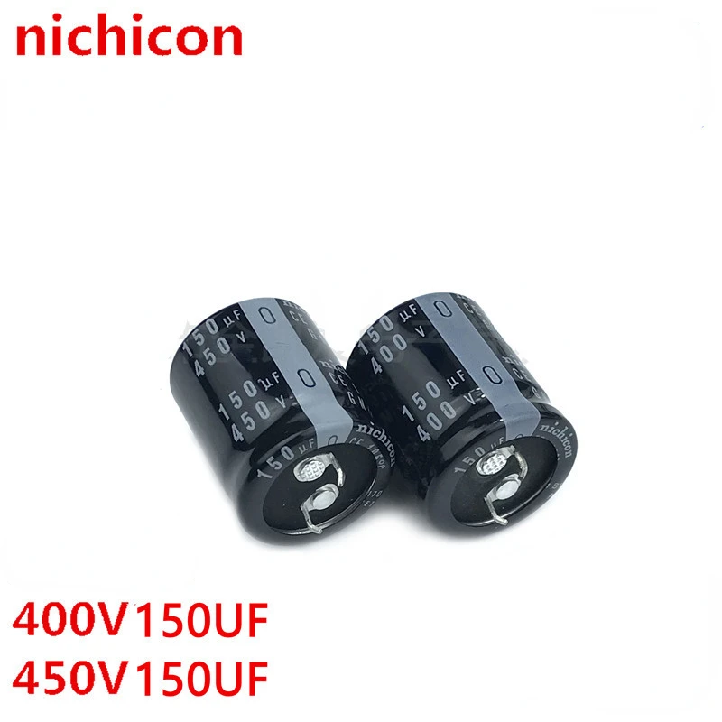 (1 шт.) 400В 150мкф конденсатор 450В 150мкф nichicom подлинный 22x3 0/35/40 25x2 5/30 30x2 5 мм алюминиевый электролитический конденсатор 150 мкФ 450 в