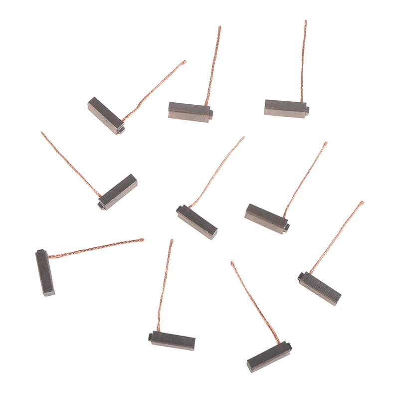 Car Generator Carbon Brush 10pcs Copper Electric Generator Carbon Brushes Car Alternator Power Tools Car Regulator 5*7*19mm
