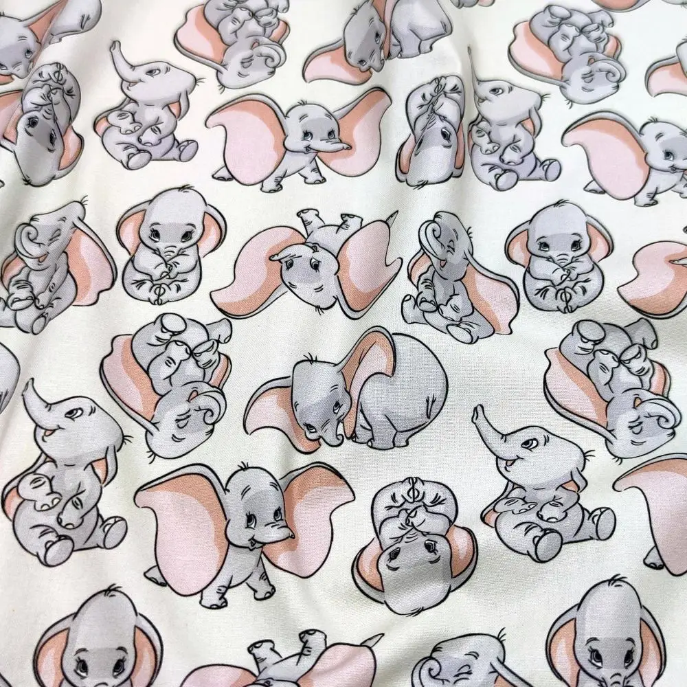 Sale Disney Cotton Fabric By Meter Dumbo Marie Stitch Winnie Mickey Minnie Fabrics Material For Clothes Sew Quilting Needlework