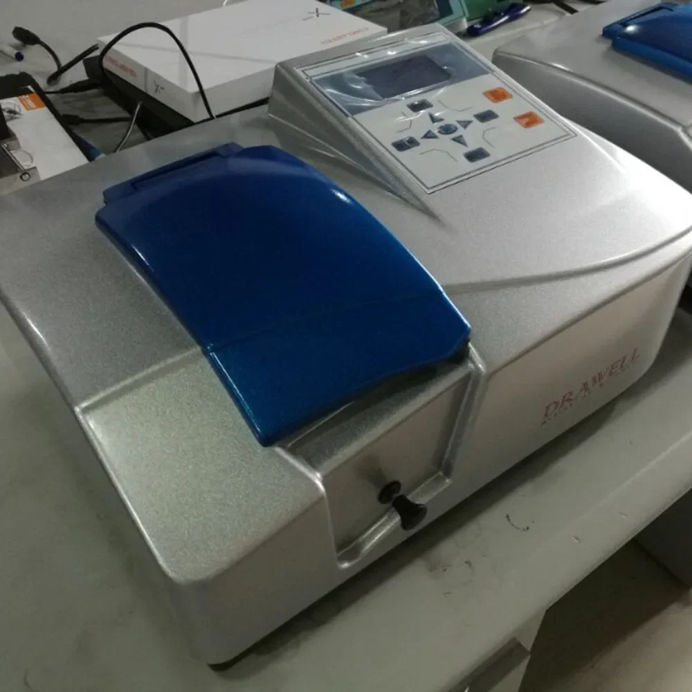 UV/VIS Spectrometer Price Laboratory 320-1100nm Single Beam UV-VIS UV VIS Spectrophotometer 4