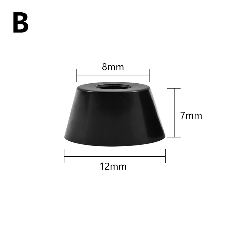 Description Picture 4 of item8pcs Speaker Cabinet Furniture Chair Table Box Conical Rubber Foot Pad stainless steel Stand Shock Absorber Skid Resistance
