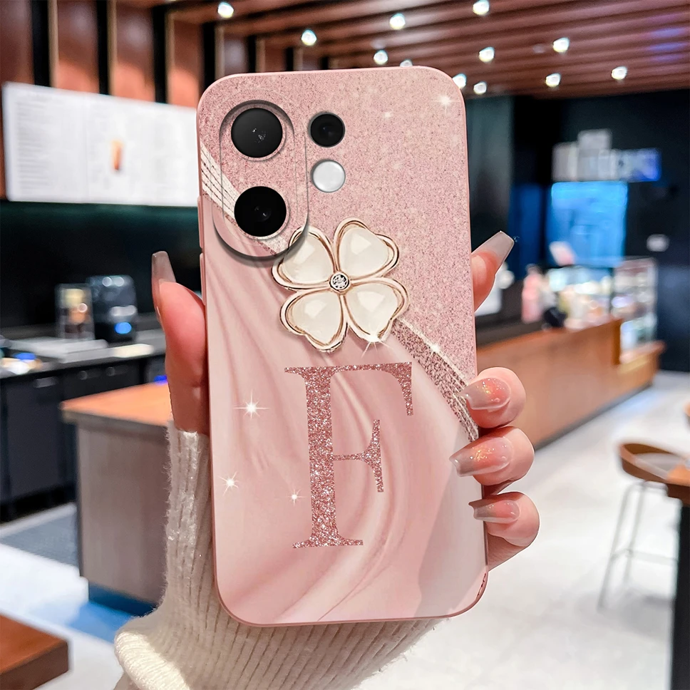 Luxe Alphabet Soft Silicone Anti-Drop Phone Case - Full Coverage