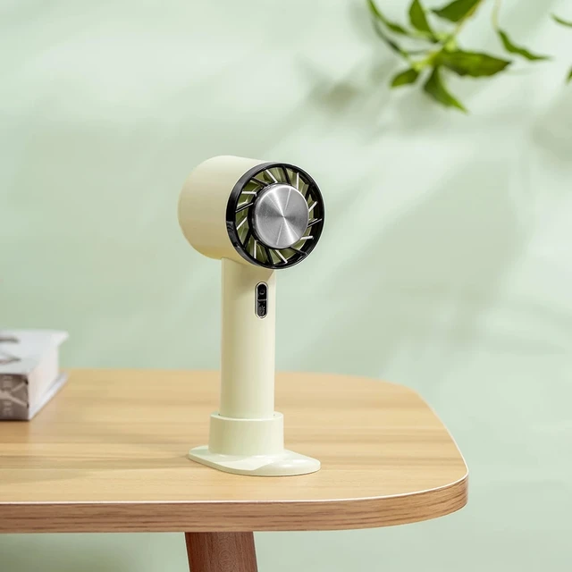Hordozható Kézi Ventilátor Félvezető Hűtés 2200Mah Akkumulátor Usb Újratölthető Mini Léghűtő Kültéri - Image 4