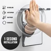 TAILI 1pcs Acrylic Mirror With Wall Suction Shower Mirror For Man Shaving Women Makeup Portable Travel Bathroom Accessories 2