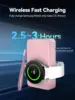 NEWDERY Portable Charger For Galaxy Watch 7 Ultra 6 Classic 5 Pro 4 3,Active 2/1,Gear S4 S3 Watch Magnetic Wireless Power Bank 5