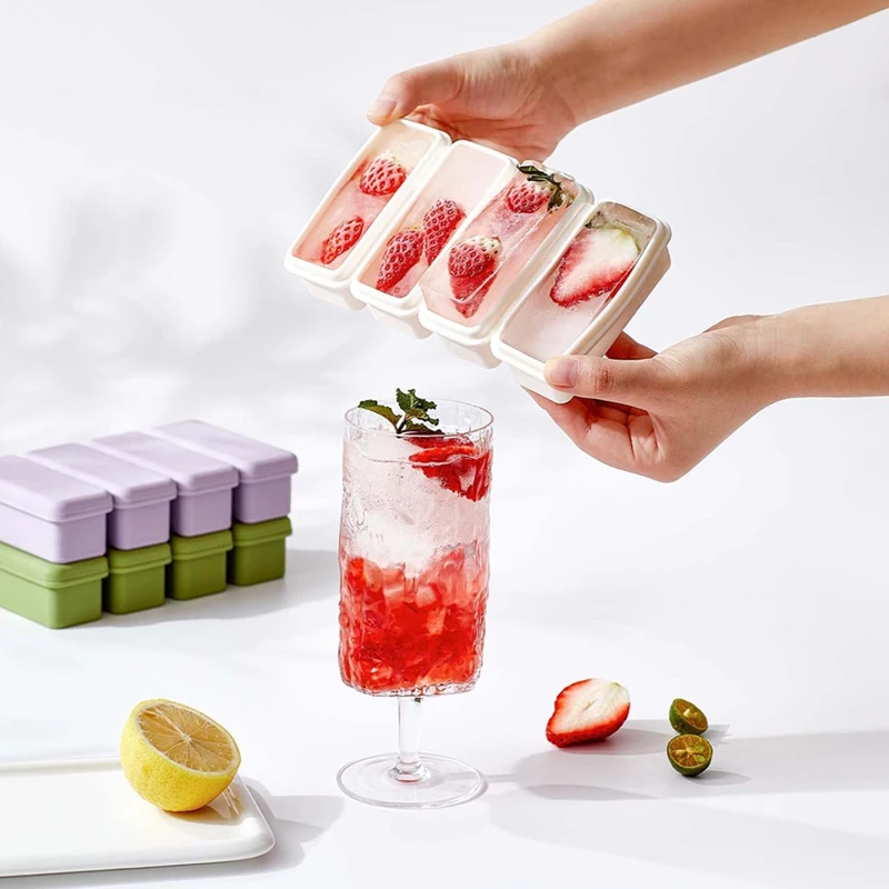HOT SALE Outdoor Ice Block Molds For Whiskey,Reusable Reinforced Silicone Molds Cold Plung Ice Mold Maker Box