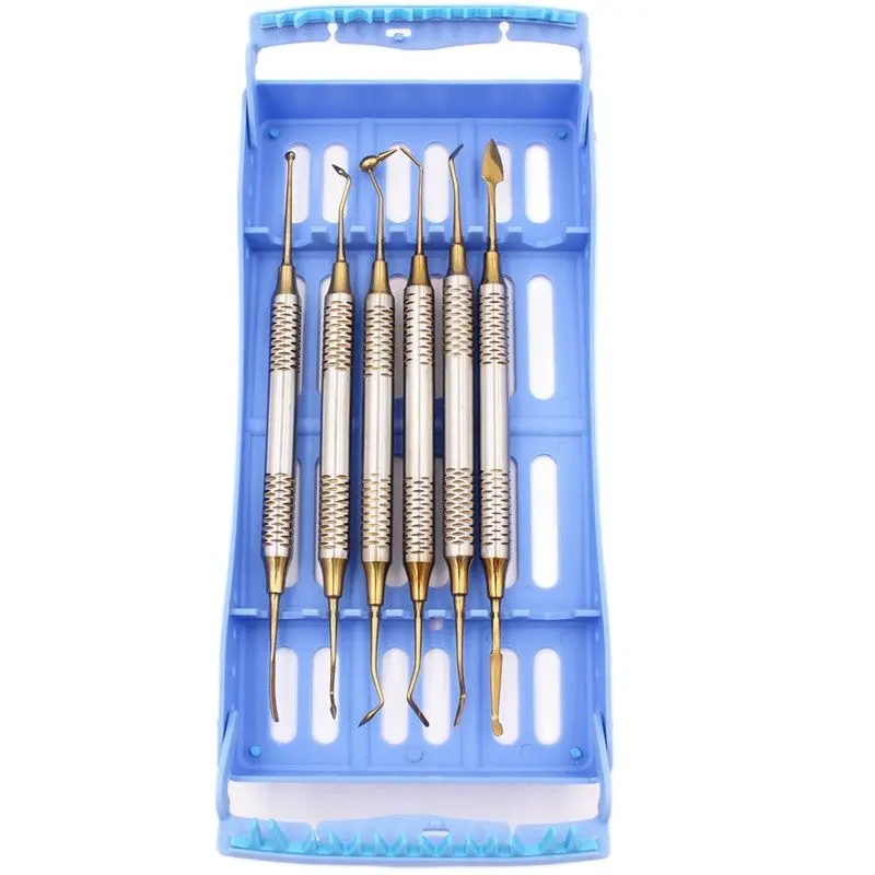 Set De 6 Spatules Dentaires Pour Composites Résine - Instruments De Restauration Et Réparation