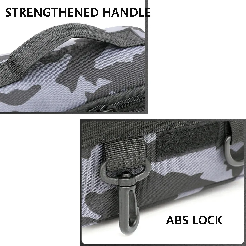 Sac ceinture épaule rangement équipement pêche noir avec porte-canne sports extérieurs pêche