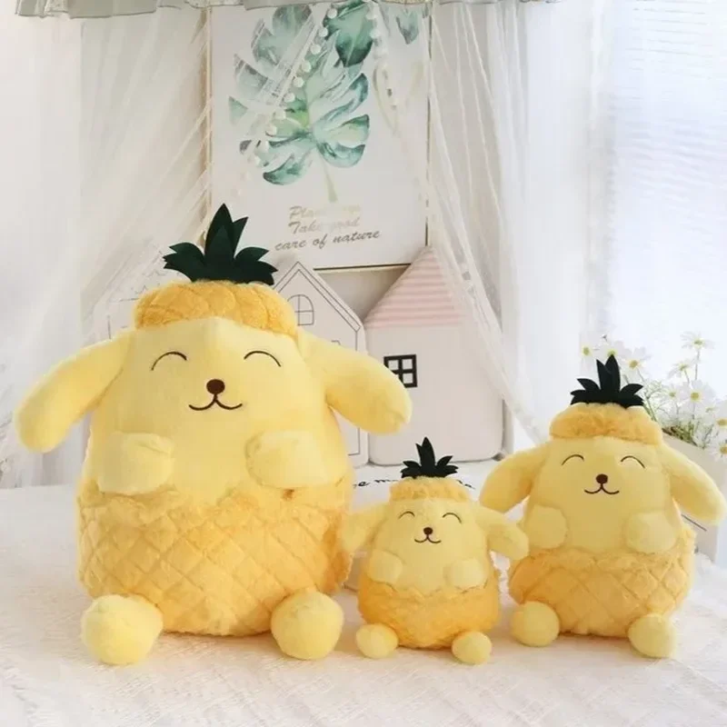 

Sanrio симпатичная ананас Onpompurin серия плюшевые куклы игрушки мягкая подушка диванная подушка задняя подушка для девочек подарок на день рождения