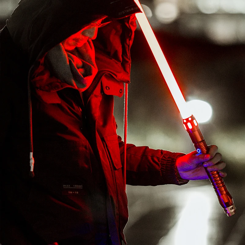

RGB Lightsaber Metal Handle Gravity Sensor Sound Effect FX Duel Lightsaber LED USB Rechargeable Lichtschwert longer length 96CM