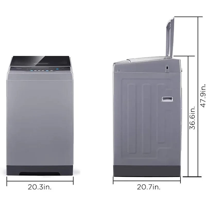 COMFEE’ 1.6 Cu.ft Portable Washing Machine, 11lbs Capacity Fully Automatic Compact Washer with Wheels 2