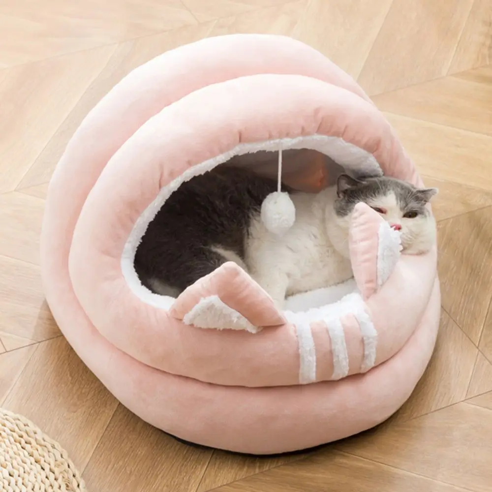 

Cat Snooze Bed Pet Deep Sleep Mat Basket Kitten House Tent Cozy Cave Cat Indoor Winter Warm Bed For Small Medium Dog Supplies