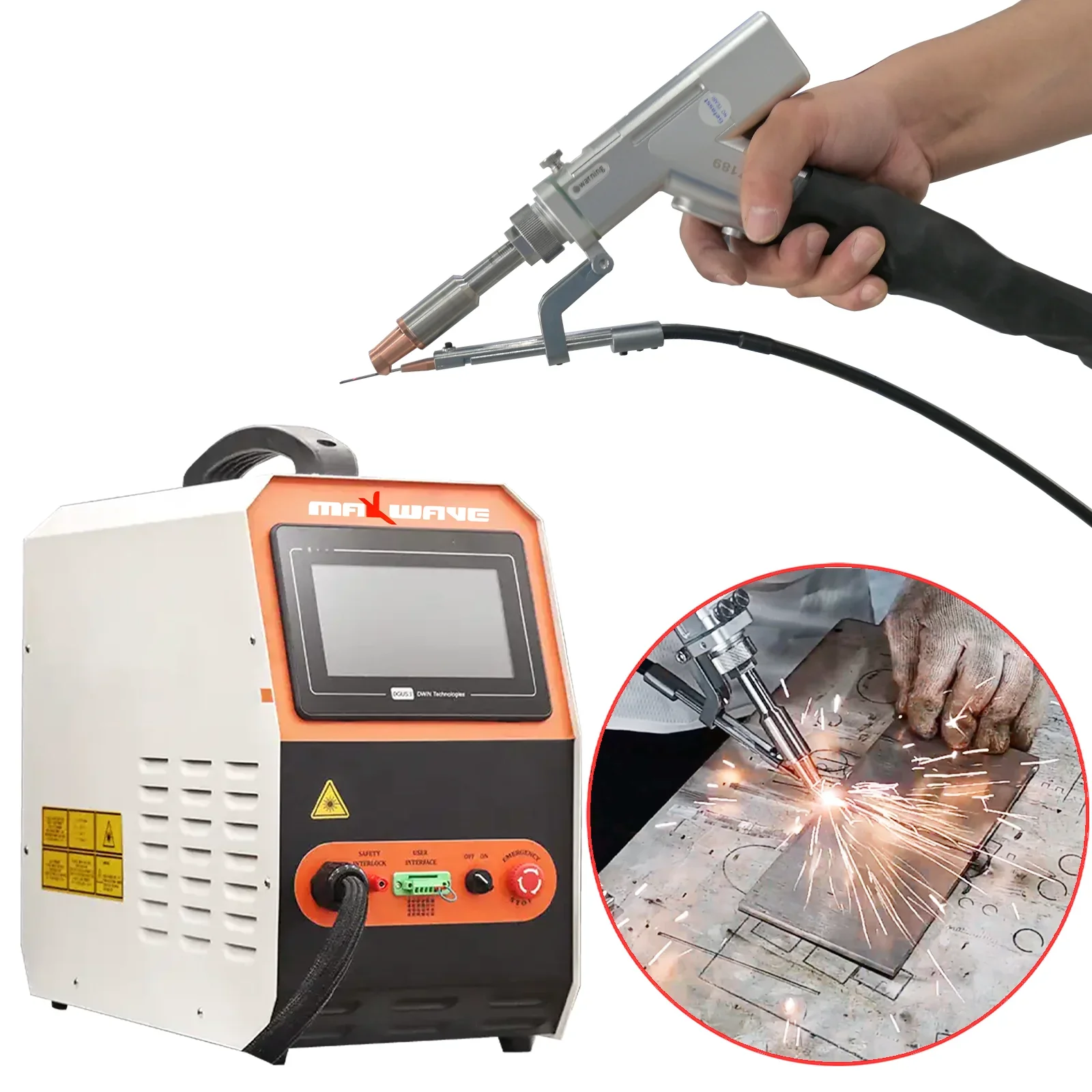 Laser for Carbon Stainless Steel Metal Soldering Repairing Portable Handheld Metal Hand-held 1500W Laser Welding Machine 1070nm 4