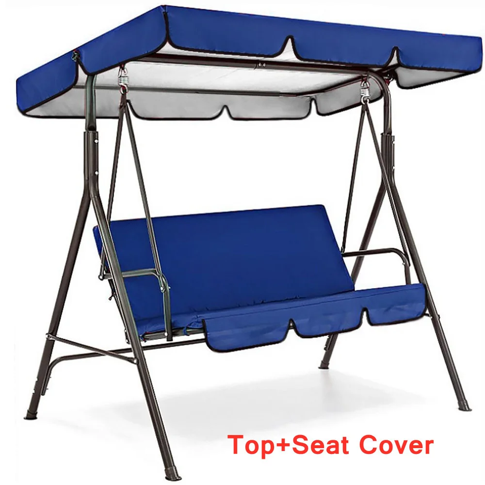 Swing Chair Cover Outdoor Garden Swing Chair Seat and Top Cover Waterproof Sun Protection