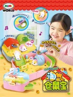 Mimiworld Anime Figures Rabbi Rabbit Naughty Hamster Greedy Cute Pet Vending Machineplaying House Doll Toy Girls Birthday Gifts 2