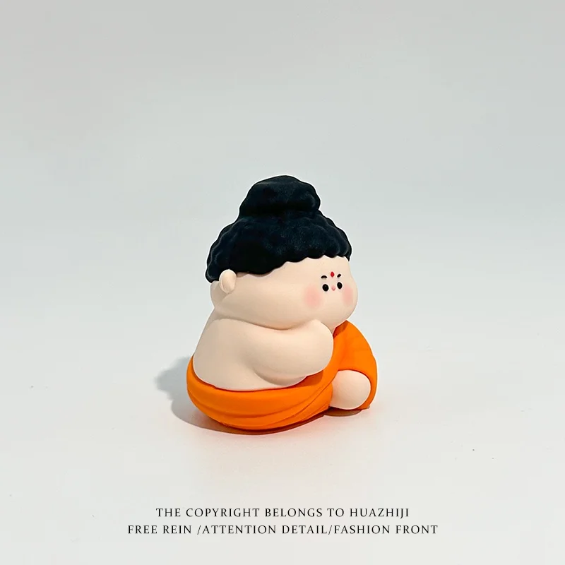 Buddhist Pop Art Sculpture-Revolving Prayer Beads & Glow-In-Dark Base-Unique White Elephant Gift 3d Printed Resin Decor
