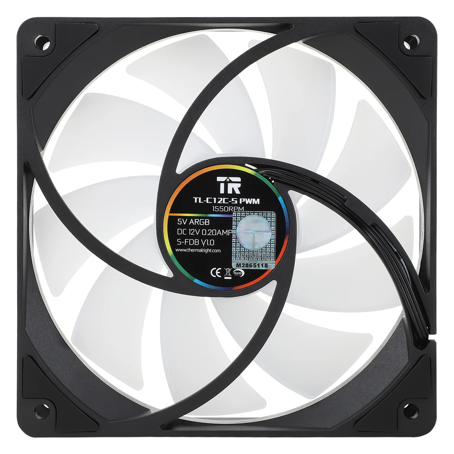 Thermalright Tl-c12c 120 mm Ventilador de Refrigeração 5v 3pin Argb pc Gamer Ajustar Velocidade Cooler Argb Ajustável Caixa do Computador Ventilador Ventilador - Imagem 4