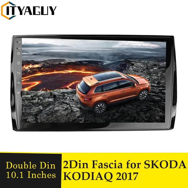 

10,1 дюймовая Автомобильная панель для SKODA KODIAQ 2017, стерео-радиопанель, установка аудио, крепление для приборной панели, рамка, GPS, лицевая панель, облицовка