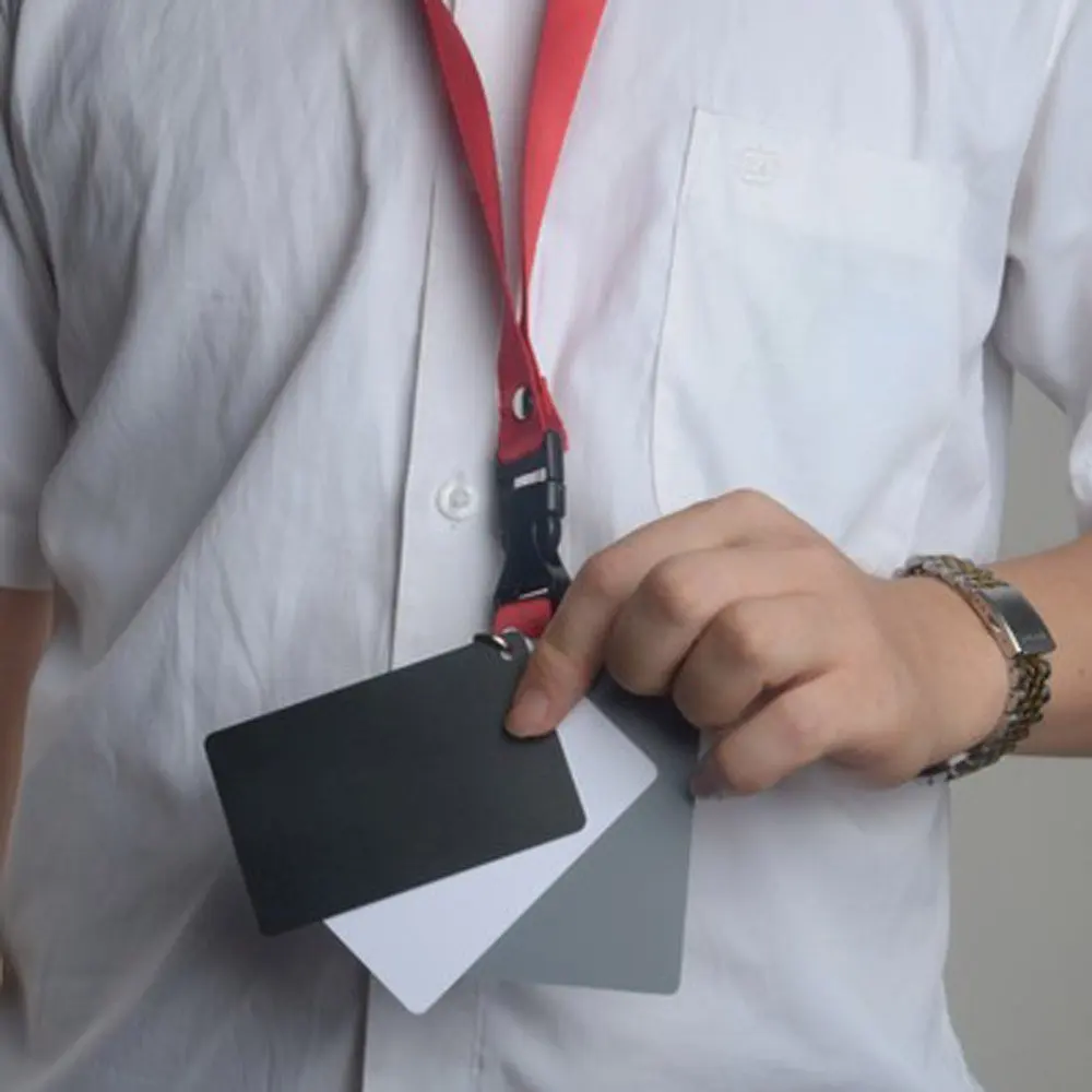 Portable Grey Card White Balance 18% Exposure Photography Custom Calibration Camera Checker Video for Digital DSLR
