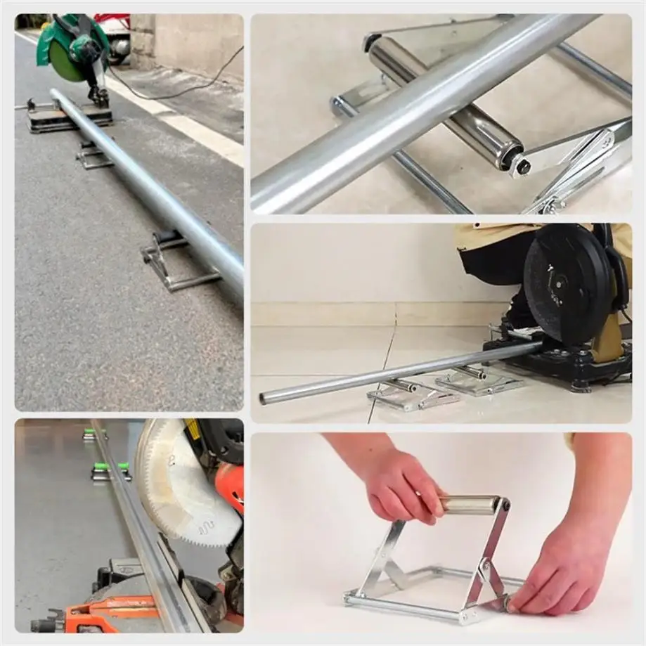 1 Pcs Material Rack Long Material Auxiliary Support Frame Balance Bracket Adjustable Lifting Roller Bracket Foldable