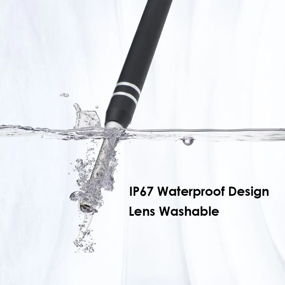 PVC Ear Endoscope Set with HD Camera and LED Light for Ear Wax Removal