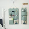 Cotton Hanging Storage Bag Waterproof Hanging Organizer Living Room Bathroom Kitchen Home Fabric Wall Closet Organizer 6