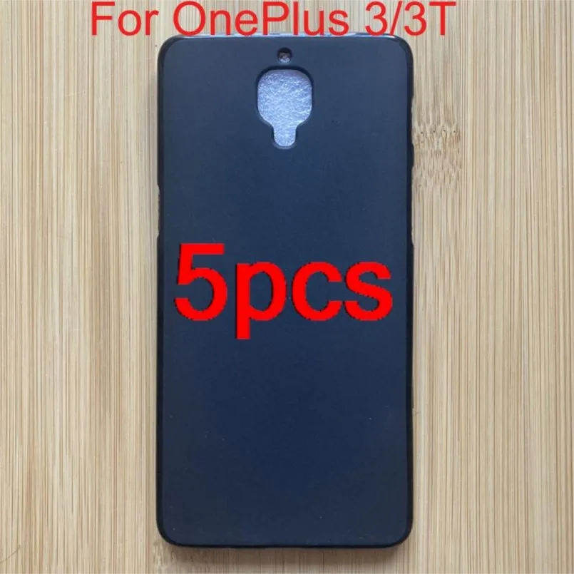 5 шт. черный противоударный мягкий чехол из ТПУ для oneplus 3 a3000 a0003 oneplus 3t a3010, силиконовый чехол-бампер