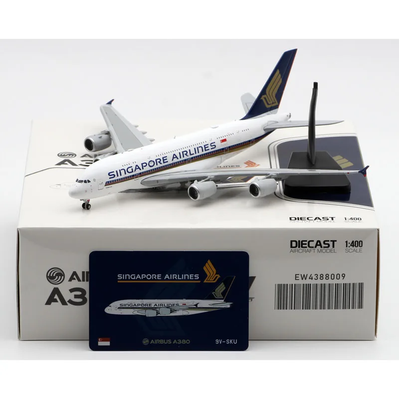 

Alloy Collectible Plane Gift JC Wings 1:400 Singapore Airlines "StarAlliance" AIRBUS A380 Diecast Aircraft Jet Model 9V-SKU