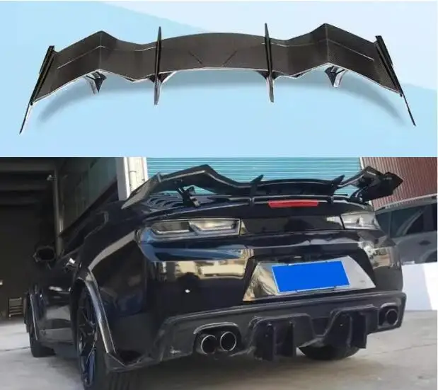 

For Chevrolet Camaro 2016 2017 2018 2019 FRP/ Real Forged Carbon Fiber Car Rear Wing Trunk Lip Spoiler