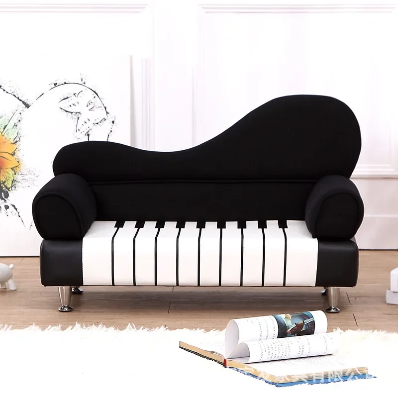15% Promotion Children/kids PU piano sofa furniture living /bed room 2 seat Wooden frame sponge filling