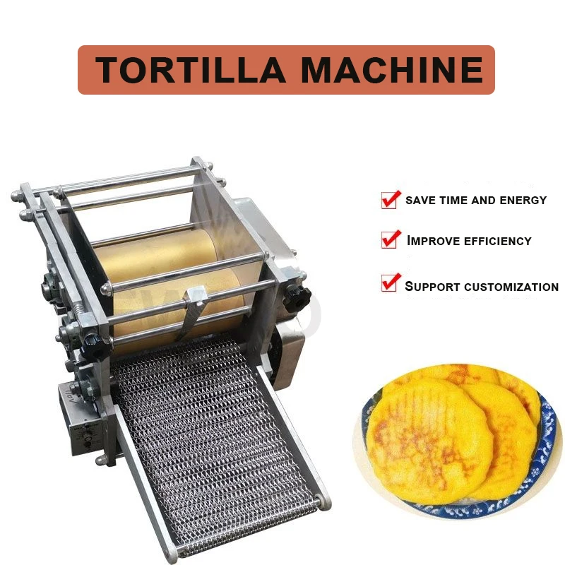 Professional Pita Flat Bread Making Machine Mexico Burrito Wrapper Tortilla  Roti Spring Roll Sheet Roast Duck Pancake Maker - AliExpress