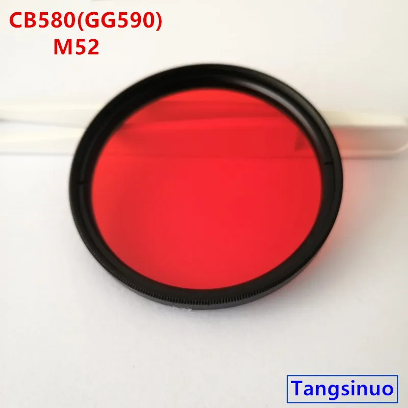 M52 580nm Ir Infrared Long Pass Filter Red Optical Glass Cb580 Gg590