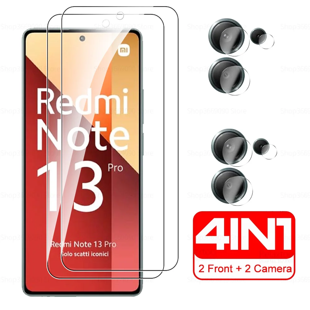

Защитное закаленное стекло для Xiaomi Redmi Note 13 Pro 4G 4 в 1