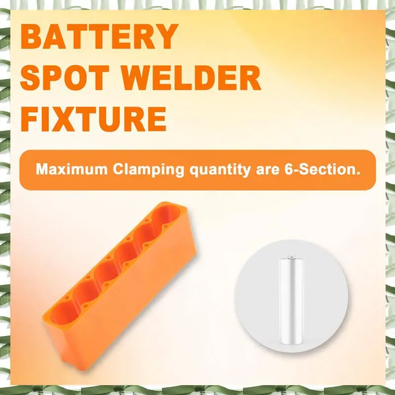 Professional Tool 18650 Battery Fixture Single Row Double Sided Spot Welding Fixed Fixture For Lithium Battery Pack Soldering 6-