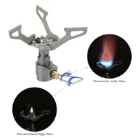 Outdoor Portable Mini Gas Stove Burner 25g Lightweight Camping Hiking Single Titanium Camping Gas Stove Camping Cooker Brs-3000t 2