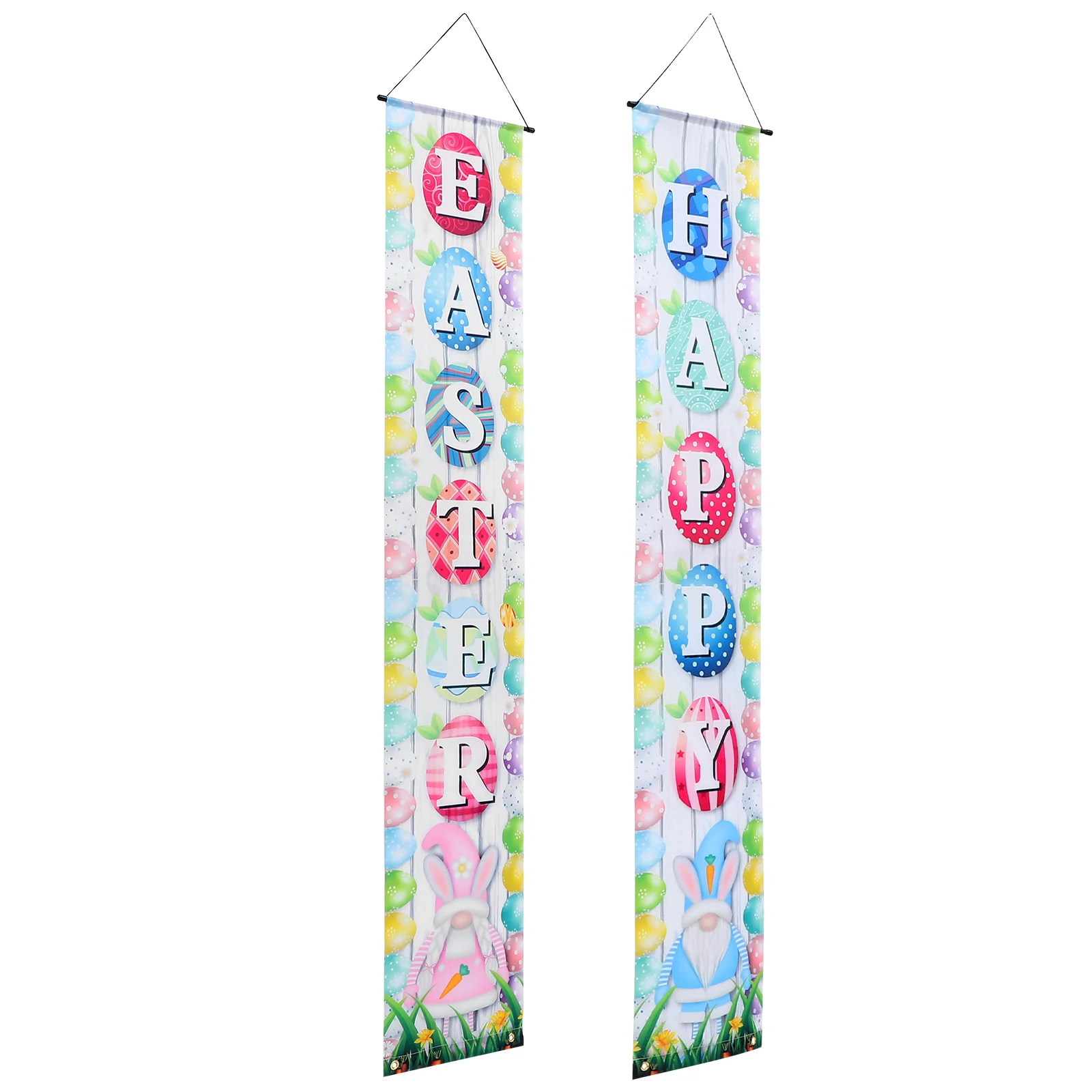 

The Sign Easter Banner Birthday Decoration for Girl Porch Polyester Door Couplet