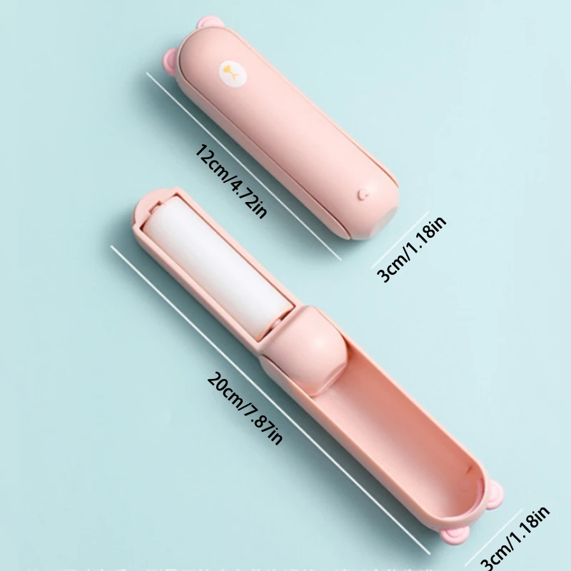 1PC Reusable Washable Roller For Clothes Pet Hair Remover Dust Removal Eliminator Brush Hairs Sticky Foldable Dust Collector