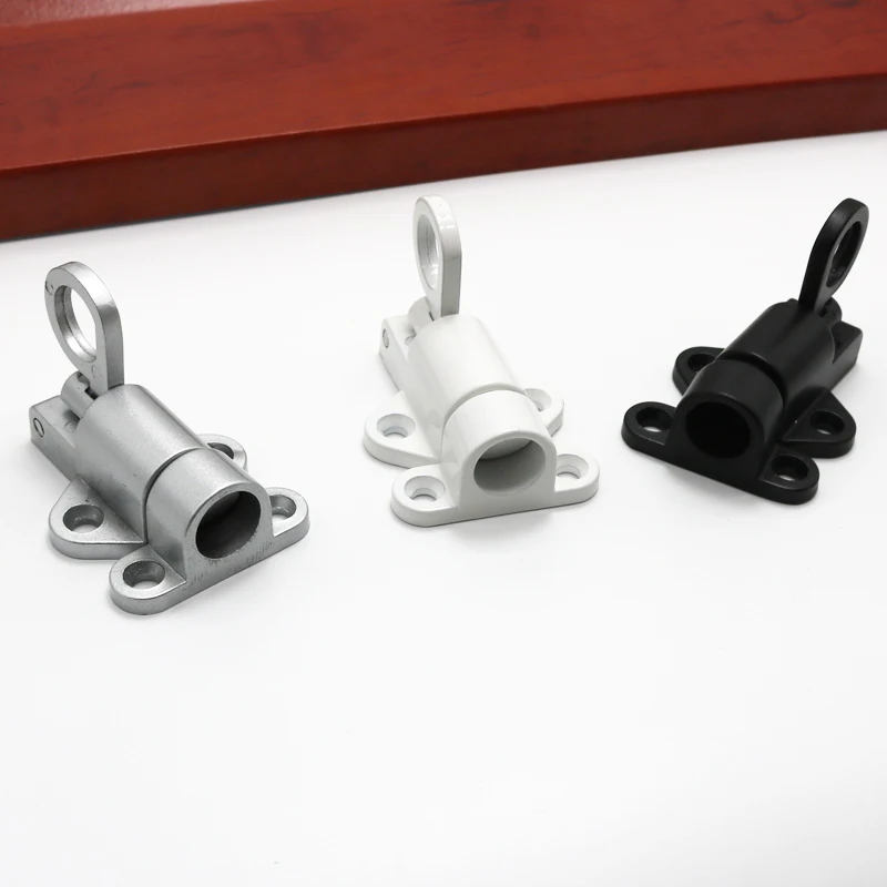 XD-Aluminum Alloy Window Gate Security Pull Ring Spring Bounce Door Bolt Automatic Latch Lock door latch