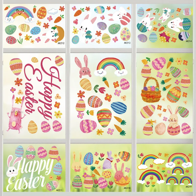 

Assorted Series Cartoon Creative Rabbit Easter Egg Decorative Sticker Aesthetic Maiden Heart Cute Kawaii Handmade DIY Stationery