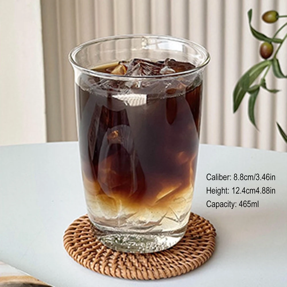 Heat-Resistant Borosilicate Glass Clear Water Juice Glasses