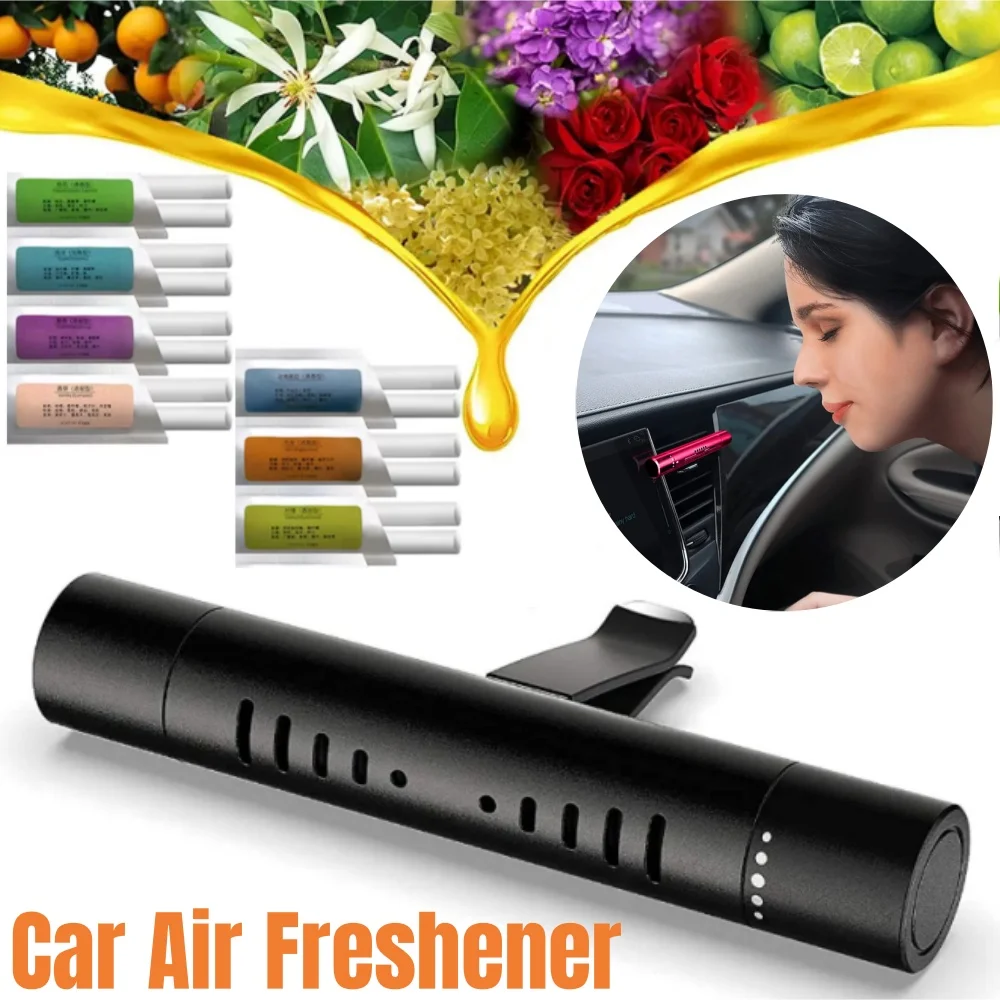 Car Air Freshener Air Vent Perfume Air Outlet Fragrance Clip Flavoring Smell Aroma Perfumes Oil Eliminate Odor