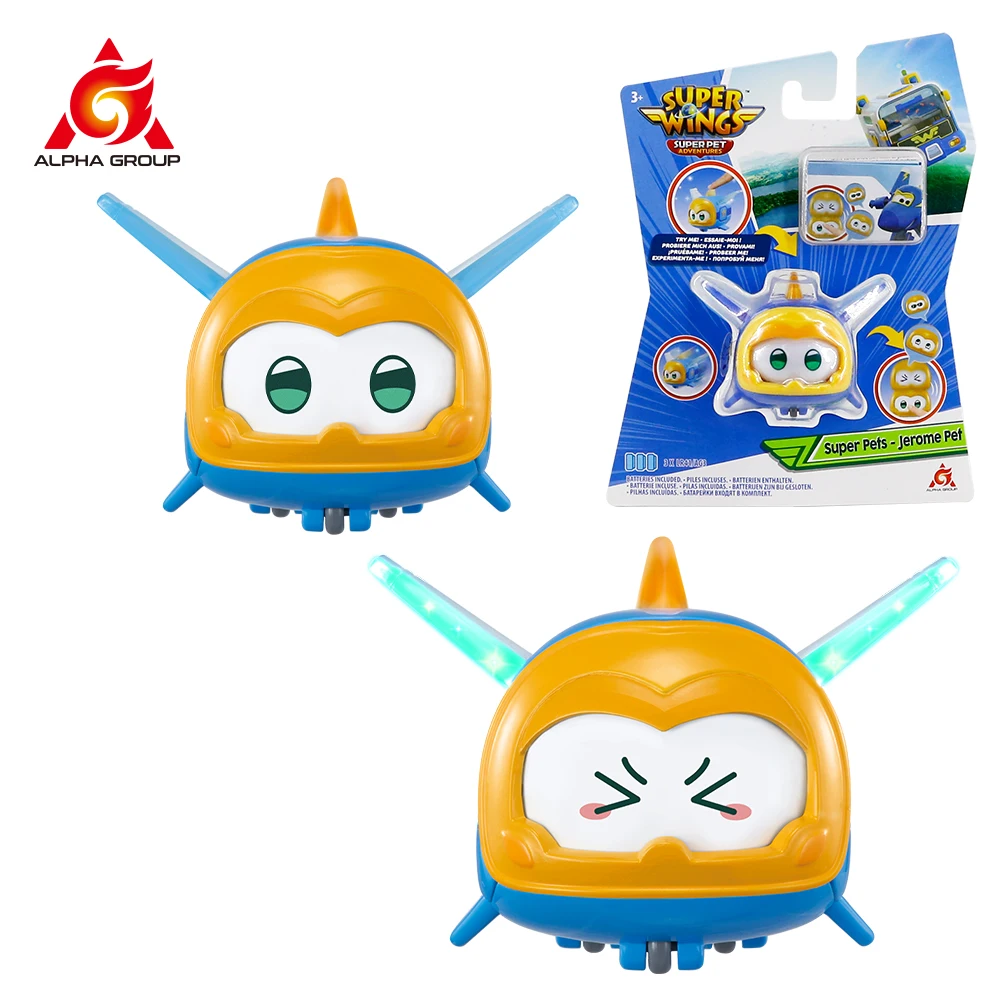 Super Wings Super PetJerome Pet con luci ruote pulsante per cambiare