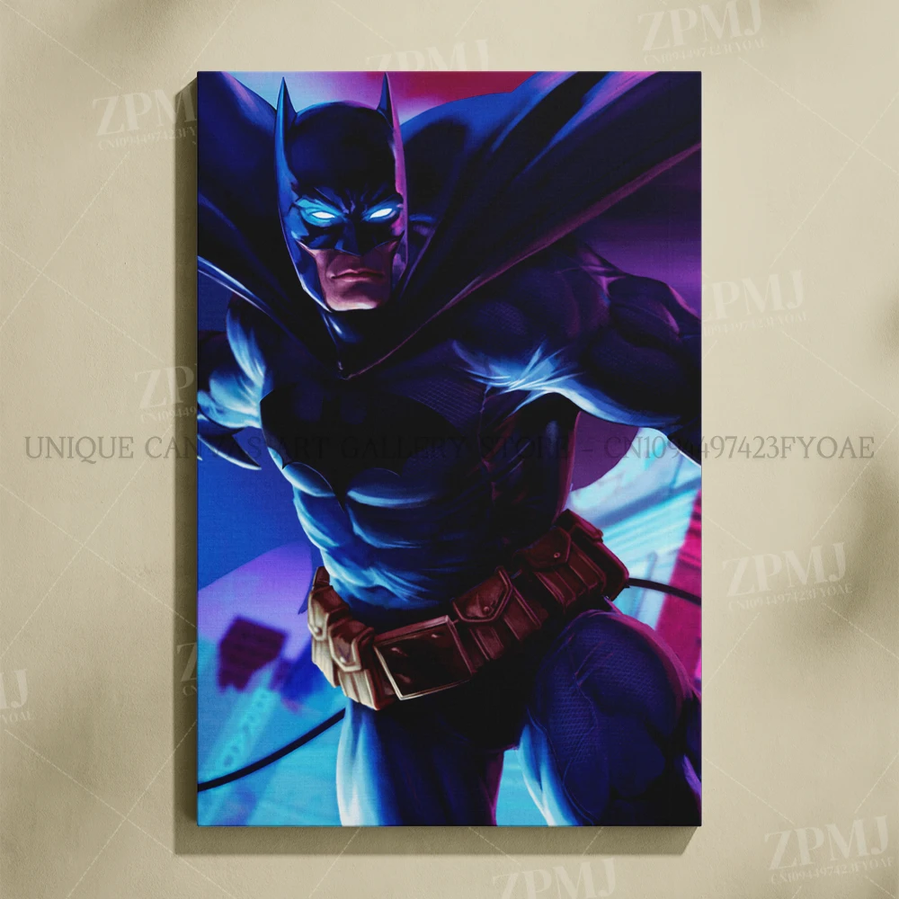 Justice League Superhero Batman Wall Art - Canvas Home Decor Poster Prints