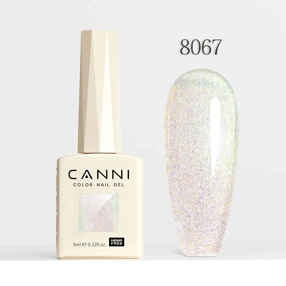 Holographic Glitter Gel Nail Polish – Sparkling Cat Eye Effect with Diamond Shine