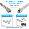 10PCS 3/16" Flexible Mister Nozzle Extensions 20cm Brass Mist Rod Bendable Extended Pole for High Pressure Misting Fittings 4
