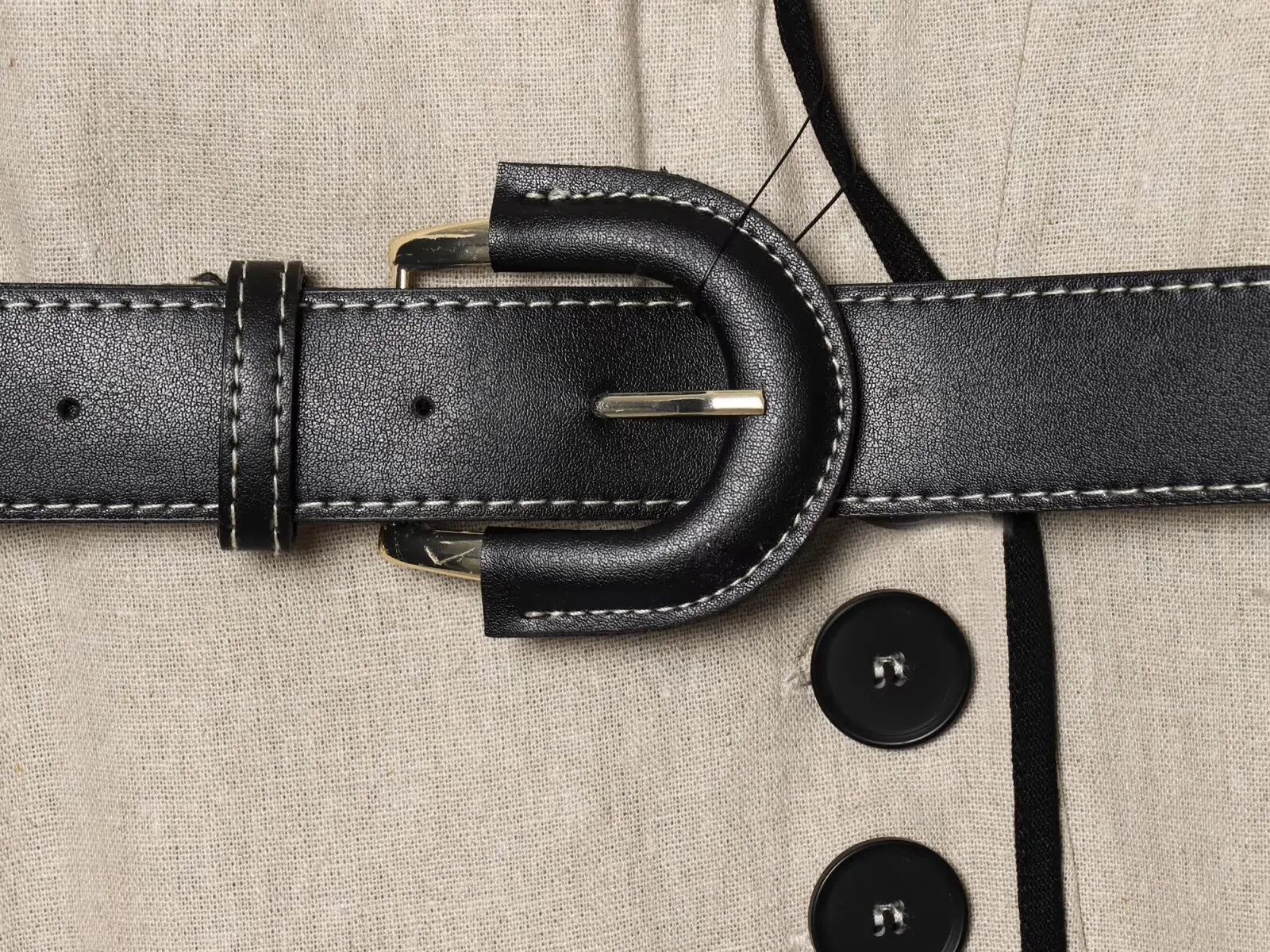 European and American style 2025 summer new style linen blended sleeveless dress with belt