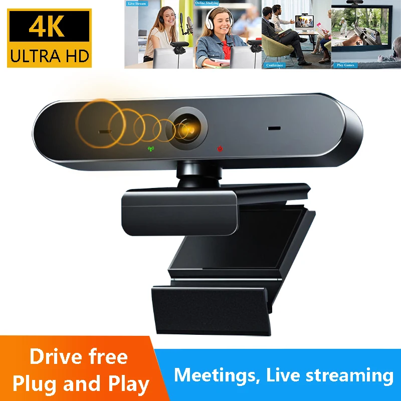 Live Stream Camera For Streaming Pc Webcams 4K PC Fixed Focus USB