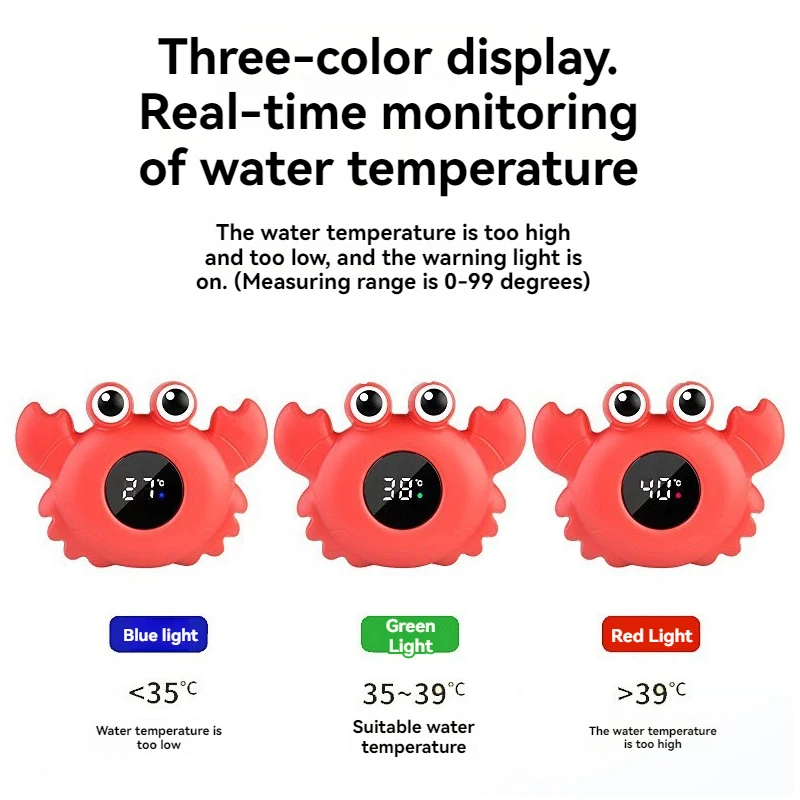 Water Thermometer 1 PCS Baby Cartoon Animal Shape Bath Temperature Measurement Household Electronic Thermometer