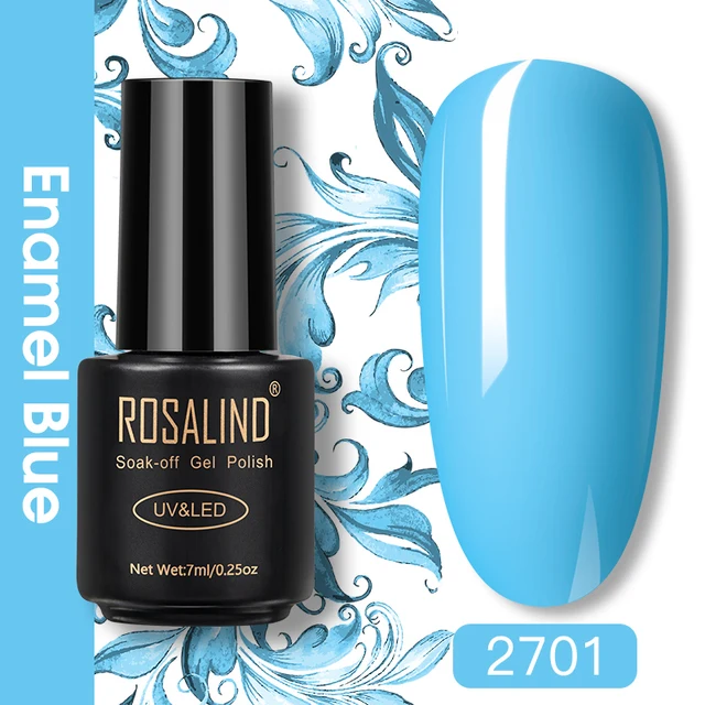 ROSALIND Nail Gel Polish Glitter Series Gel Varnishes All For Manicure Soak Off UV Lamp Nails Art Semi Permanent Gel Polish RA2701