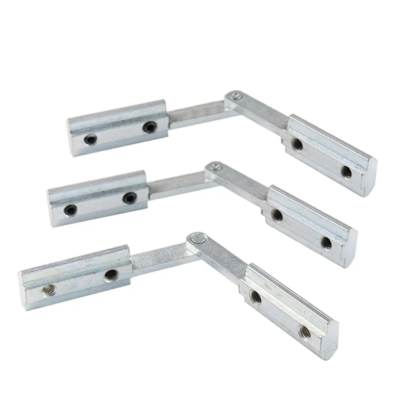 Alumínio Conector Suporte Prendedor Chanfrado Sulco com m5 m6 m8 Parafuso para 20 30 40 45 Series Alumínio Perfil Conector Peças de